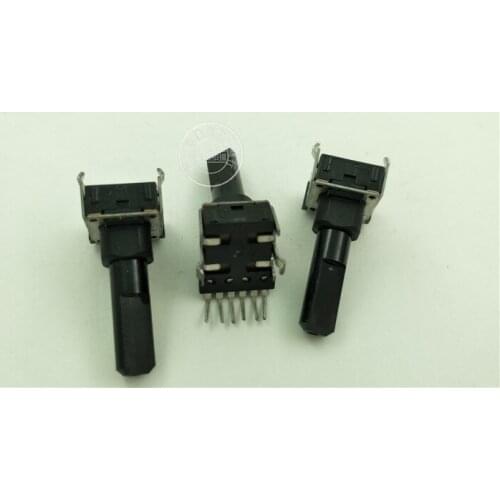 Original new 100% 142 Type vertical double potentiometer D10K with handle length 23MMF 6pin (SWITCH)