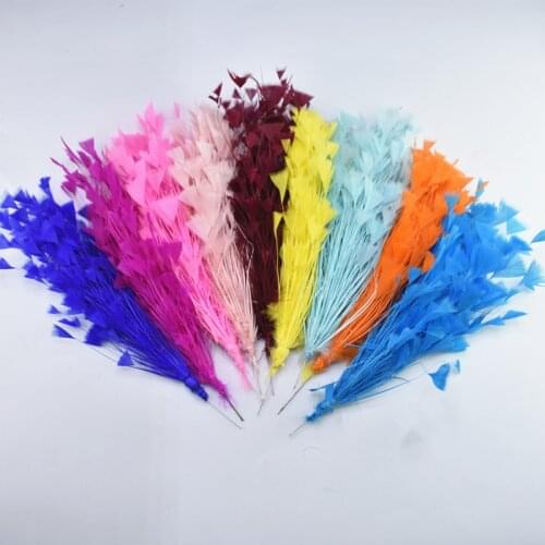 1Bunch Feathers Flowers Wedding Accessories Turkey Feather Flowers Feathers for Jewelry Making Plume Wedding Feathers Decoration