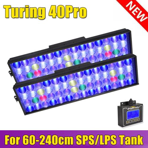 PopBloom saltwater aquarium lighting led reef light aquarium lamp full spectrum marine coral reef sps lps with smart controller