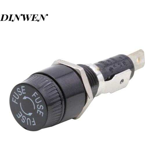 R3-14C Fuse SCI Panel Mount Chassis Fuse Holder For 6x30mm Glass Fuses 10A 250V New Arrival 1Piece