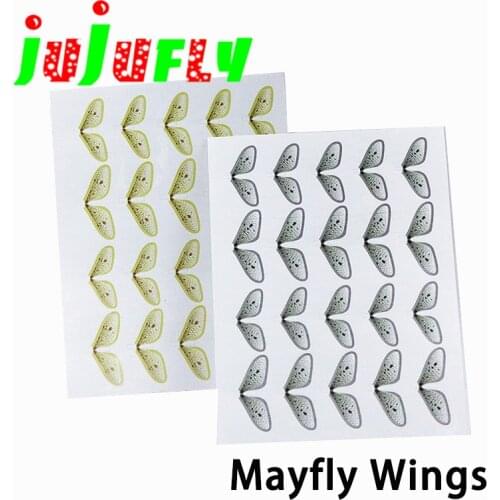 New hot 40pairs realistic mayfly wings durable poly fly tying wings pre-cut thin film wings fly tying materials
