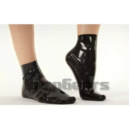 Handmade latex socks rubber short socks plus size custom made