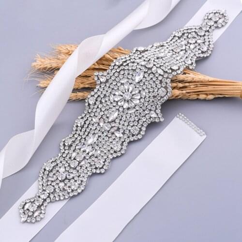 S233 Hot Sale Wedding Bride Dresses Belt Bridal Belts Bridesmaid Dress Accessories Sash Prom Party Evening Dresses Jewelry Belt