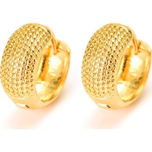 10 K Pure Yellow Gold GF broadside Earring Real Italy Womens flash resplendent Girls Fashion Kids Children Jewelry