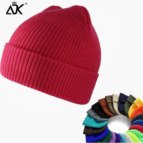 Winter Hat Unisex Woman Winter Cap Ribbed Gorro Hip Hop Cap For Adult Beanie Solid Color Casual Bonnet Plain Knitted Spring Hat