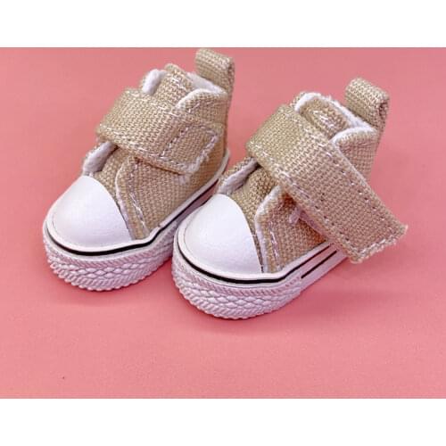 Tilda 3.5cm Mini Doll Shoes For Blythe Doll Ob24 Toy Doll 1/6,Canvas Sneakers Shoes for EXO KPOP Stuffed Doll High Quality Shoes