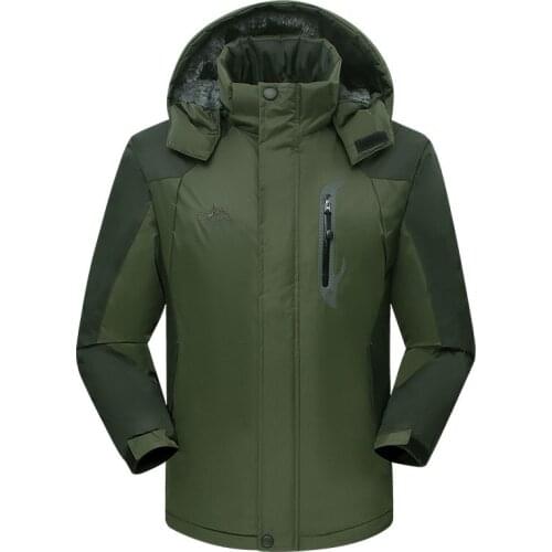 Outdoor COUPLES Raincoat Jacket for Men And Women Winter Plus Velvet Thick Plus-sized Thick Wind-Resistant Warm Mountaineering