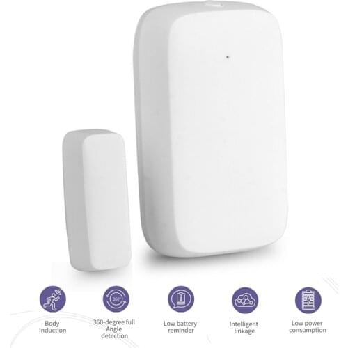 Smart Home Intelligent ZigBee Graffiti Smart WiFi Door Sensor Magnetic Detector Door Open Closed Detectors Smart Door Sensor
