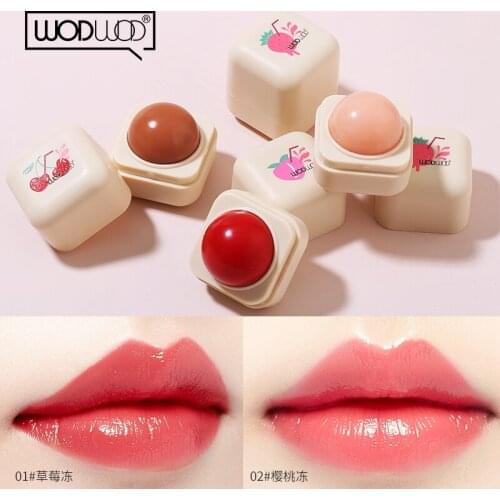 WODWOD moisture lip balm temperature changing colors square milk candy apperance long lasting repair nude lipstick AC314