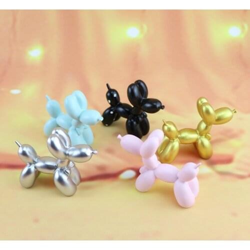 Balloon Gog Sculpture Cake Ornament Resin Decoration Accessories For Birthday Party Weeding Desktop Décor