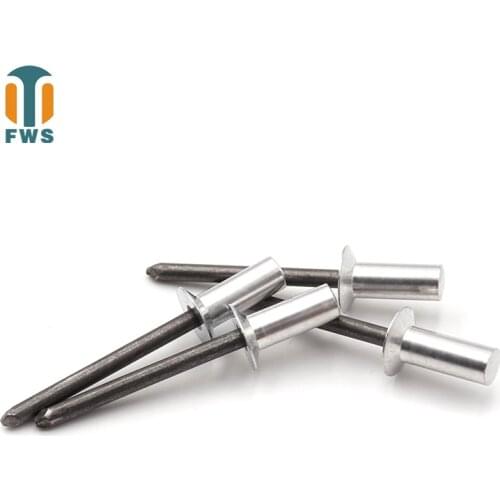 50PCS M3.2*(6-18) mm Aluminum steel countersunk head closed type Mandrel Blind Rivet Nail Pop Rivets for Furniture Car Aircraft