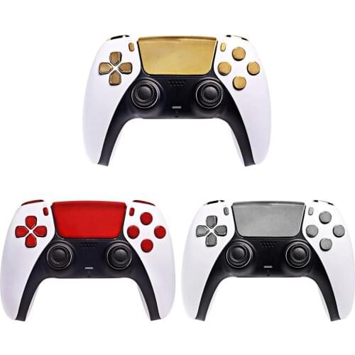 Gamepad Buttons Parts For PS5 Game Controller Replacement Front Decorative Strip Touch Pad Cover Buttons For PlayStation 5