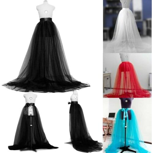 Skirts 2019 New Brand Women Lady A-line Tutu Mesh Long Maxi Skirts Lace Wedding Party Prom Boho Tulle Skirts