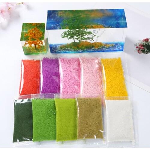 20g Artificial Tree Powder Sand Building Decor Micro Landscape Decoration Nylon Resin Fillings Epoxy Jewelry Crafts Accessories