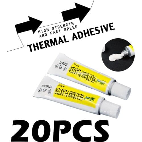 20PCS 5g Thermal Grease Paste Conductive Heatsink Plaster Adhesive Glue For Chip VGA RAM LED IC Cooler Radiator Cooling