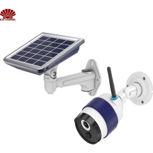 720P Solar Mobile WiFi PIR Camera with Infrared LED for Outdoor IP65 Waterproof Motion Detect & Remotely Wake Up by Free APP