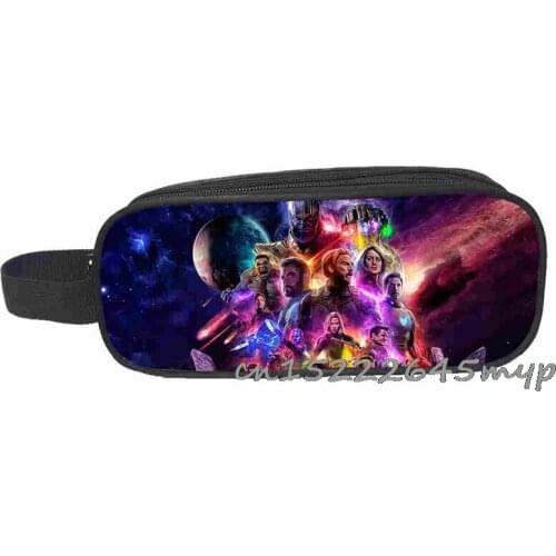 Pencil Case High Capacity Pen Bags Cartoon Avengers Pencil Bags For Girls Boys Gift School Supplies Stationery