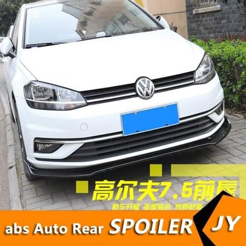 For GOLF ABS Rear Bumper Diffuser Protector For 2018-2019 Volkswagen GLOF 7.5 Body kit bumper rear Front shovel lip rear spoiler