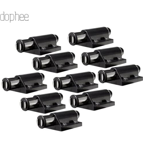 Dophee 10pcs Cabinet Stopper Magnetic Push to Open Touch Catch Stop Quiet Damper Buffer Kitchen Cupboard Door Magnet