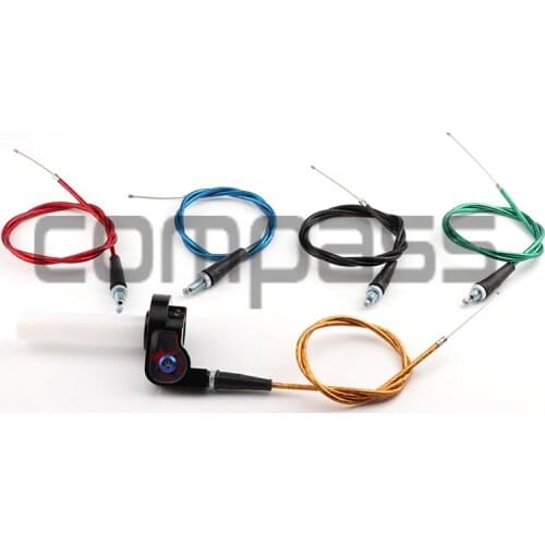Grips Settle Twist Throttle Clamp Plastic Aluminum With Cable For Motorcycle Pit Dirt Bike Motocross ATV Offroad Quad