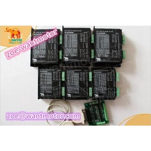 Good quality!6pcsWantai Stepper Motor Driver DQ860MA 80V 7.6A 256Microsteps Router Mill Cut Laser Engraving Foam Grind