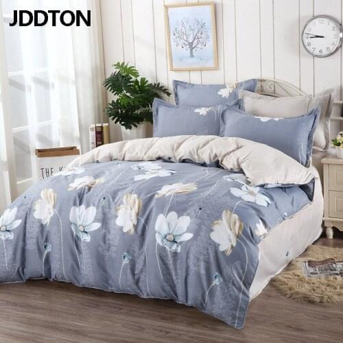 JDDTON 2020 New Exquisite pattern Bedding Set Pastoral Style Bed Linings Duvet Pillowcase Cover Bed Sheet Double sided Use BE005