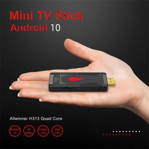 X96 S400 Mini TV Stick Set-top Box 2.4GWIFI HD Network Player Allwinner H313 Android Box Android 10.0 Quad Core 4K TV Receiver
