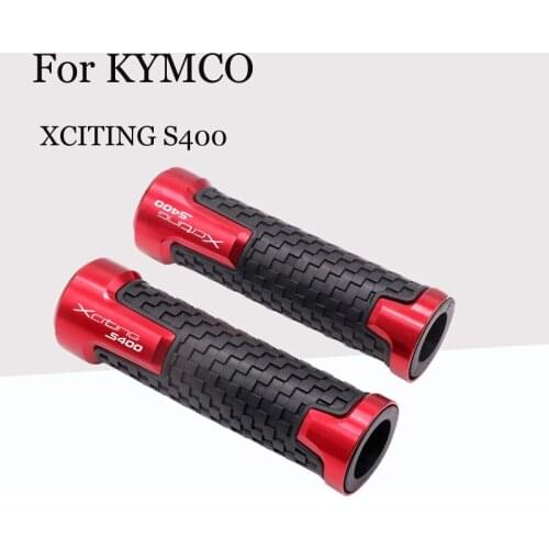 For KYMCO XCITING S400 Motorcycle Modified Handle Rubber Sleeve Throttle Grip Gloves CNC Non-slip Grip Accessories 7/8'' 22MM