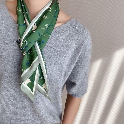 New Fashion Kerchief Silk Neck Scarf For Women 14*150cm Hijab Scarfs Female Shawls Bags Scarves Lady Bandana Foulard