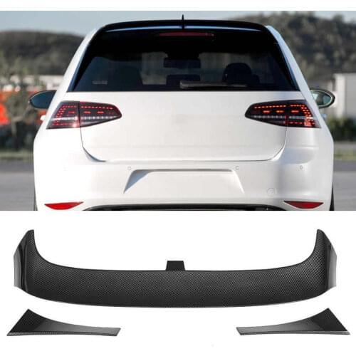 Carbon Fiber Look for Clubsport Style Rear Roof Spoiler Fit for Volkswagen Golf MK7 MK7.5 GTI GTD R 2013-2020