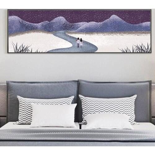Caroon Kids Room Decoration Starry Sky Canvas Painting Kawaii Posters Prints Wall Art For Living Room Nordic Gril Room Décor