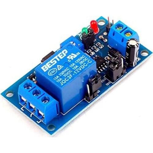 DC 12V Timer Relay Adjustable Normal Open Time Delay Relay Timing Time Relay Control Switch Potentiometer Vibration Alarm Module