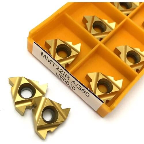 MMT 22IR AG60 UE6020 Thread Turning Tool Cutting tool External threading lathe tool 22IR AG60 carbide insert CNC turning insert