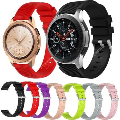 Silicone Wrist Band Strap for Samsung Galaxy Watch 46mm /Galaxy Watch 42mm/Galaxy Watch 3 45MM 41MM/Galaxy Active 2 3Smart watch