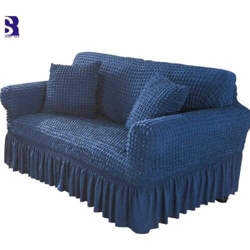 SunnyRain 1-Piece Red Sofa Covers for Living Room I Shape Stretch Sofa Cover Couch Covers Slipcover Reclinable