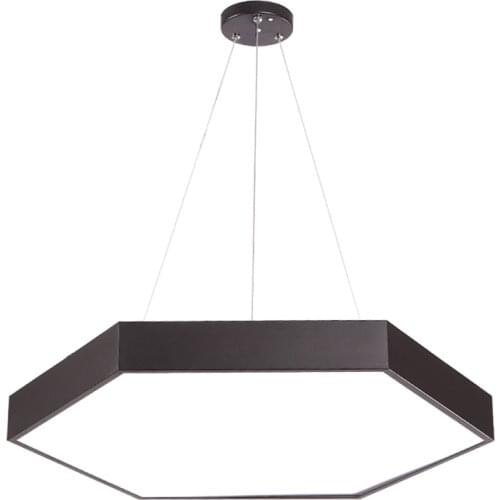 Chandelier led creative internet cafe gym modeling lamp hexagon store mall industrial wind chandelier