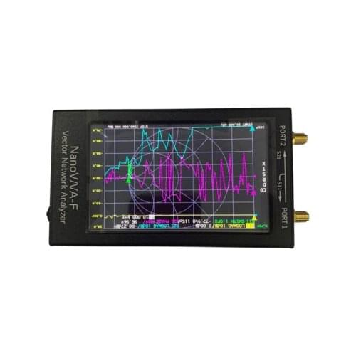 Latest NanoVNA NanoVNA-F VNA HF VHF UHF Vector Network Antenna Analyzer + 4.3 inch IPS LCD + Metal Case