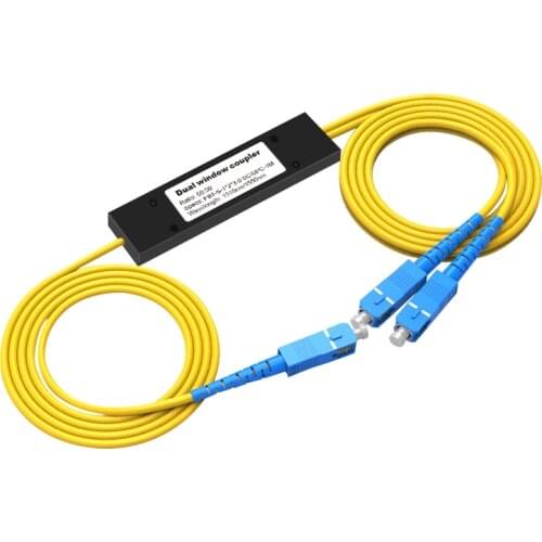 5pcs SC/UPC SC/APC FC/UPC 1x2 PLC Fiber optical Splitter Mini Module FTTH Fibre Splitter LC Single Mode optic splitter box