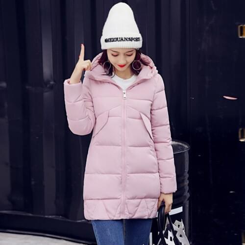 2019 Real Time Polyester Long Zipper Autumn And New Korean Thickening Keep Warm Fund Cotton Ma'am Cotton-padded Clothes Woman