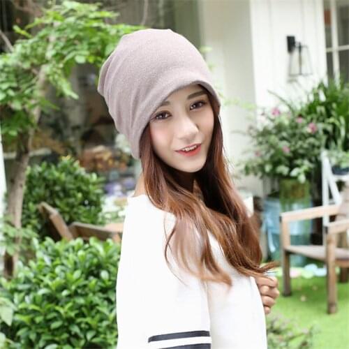 2016 Multi-function hat womens hats Set head cap Pure color scarf cap Baotou cap maternal hats wholesale caps The four seasons