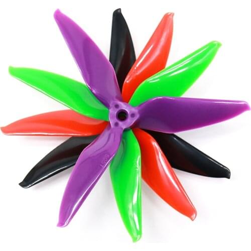 RC HOBBY 10 Pairs 5051 3-Blade Single Color Propeller Blade 5.0mm Mounting Hole for FPV Racer RC Drones