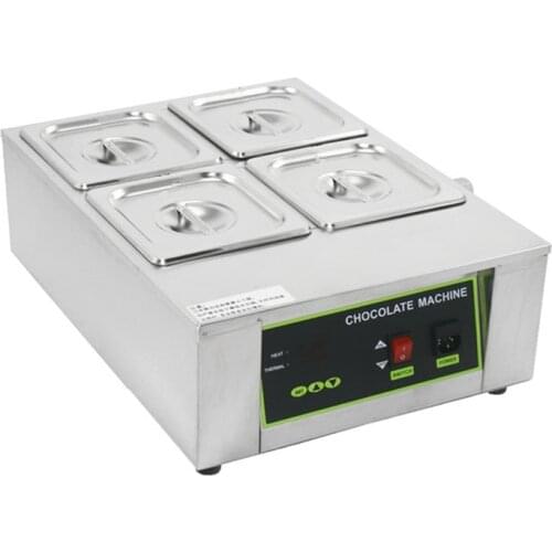 110V 220V Chocolate Melting Pot Commercial Digital Electric 4 - Cylinder Chocolate Melt Furnace Melt Machine