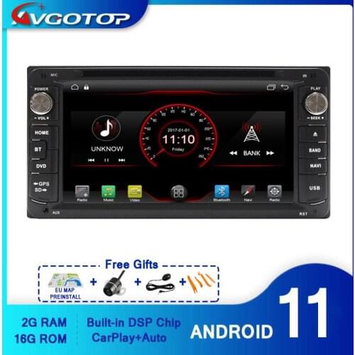 AVGOTOP Android 1 WINCE Bluetooth GPS Car Radio Multimedia For TOYOTA COROLLA 2000-2006 HILUX 2001-2011 2G 16G Vehicle DVD Playe