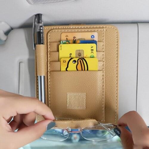 Car Sunglasses Clip Card Holder Storage Box For Ford Focus 2 Fiesta Mondeo Kuga Citroen C4 C5 Skoda Octavia Rapid Superb