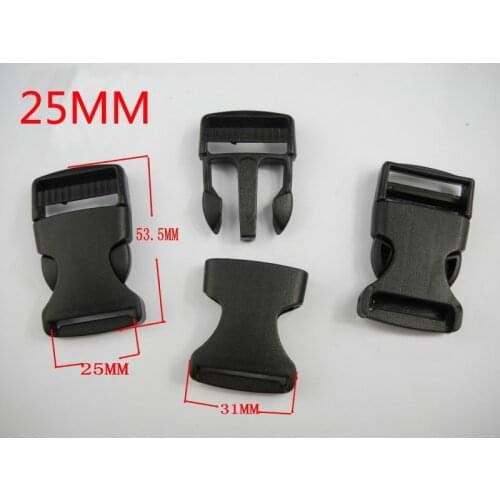Free Shipping 2019 Plastic Side Release Buckles Dual Adjustable Tactical Backpack Dog Straps Webbing 25MM