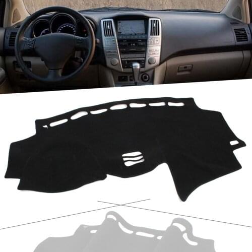 Black Auto Dash Mat Dashboard Cover Dashmat For Lexus RX 270 300 330 350 RX450H 2004 2005 2006 2007 2008 2009 LHD