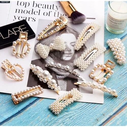 Baby Kids Girls Hair Clips Cute Pearl Hair Pin Children Hairpin Princess Hair Accessories 3-16T Toddler Girls Lovely Hair Clip