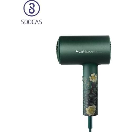 SOOCAS H5 Anion Hair Dryer 1800W Professional Blow Dryer Aluminum Alloy Powerful Electric Dryer Orginal Europe EU Plug Vangogh