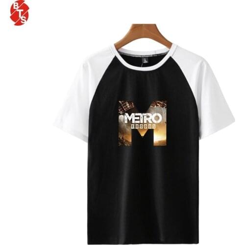 Metro Exodus Fashion Printed Raglan T-shirts Women/Men Summer Short Sleeve Tshirts 2019 Hot Sale Casual Streetwear Clothes