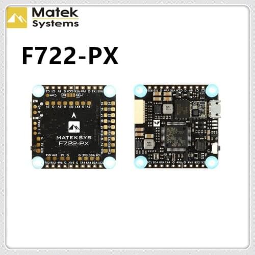 MATEKSYS F722-PX W PDB Flight Controller STM32F722 MPU6000 BMP280 Pixel OSD 32M Flash Blackbox for RC Airplane FPV Racing Drone